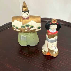 Japanese Hinamatsuri Doll Festival Tachibina Standing Emperor Empress Ningyo H20